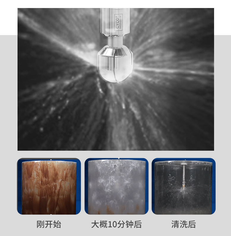 旋轉噴淋球/清洗球效果圖