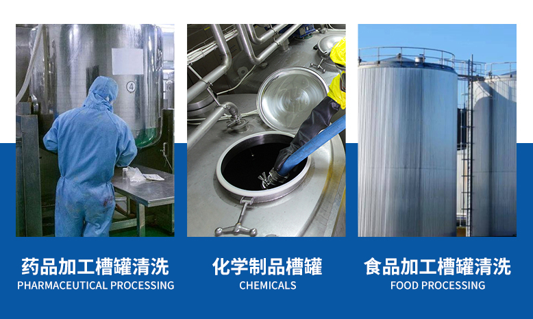 旋轉噴淋球/清洗球應用領域圖